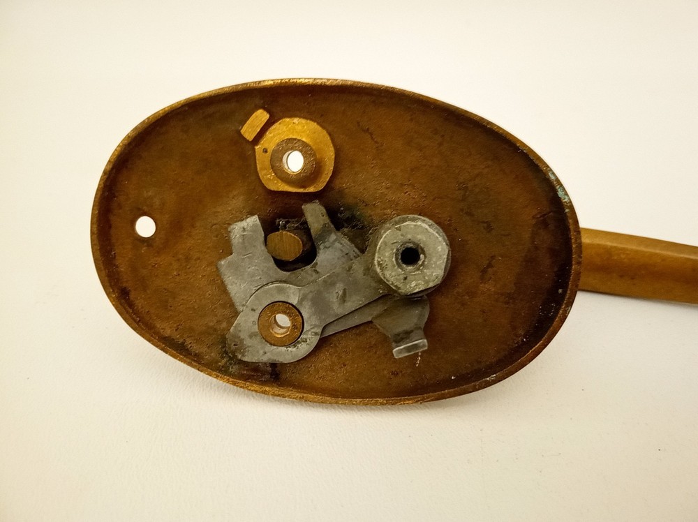 Vintage art deco brass door handle pull handle nice original patina