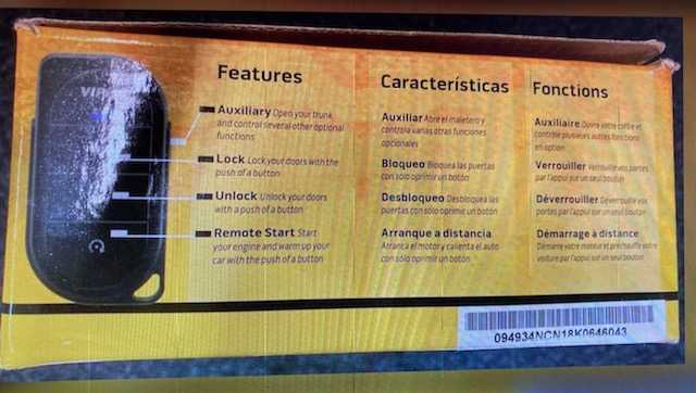 Viper 4105V Viper Entry Level 1-Way Remote Start/Keyless Entry System