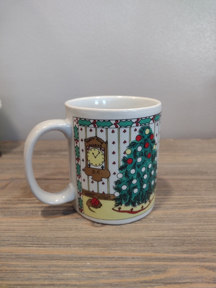 VINTAGE OFF DUTY SANTA MUG