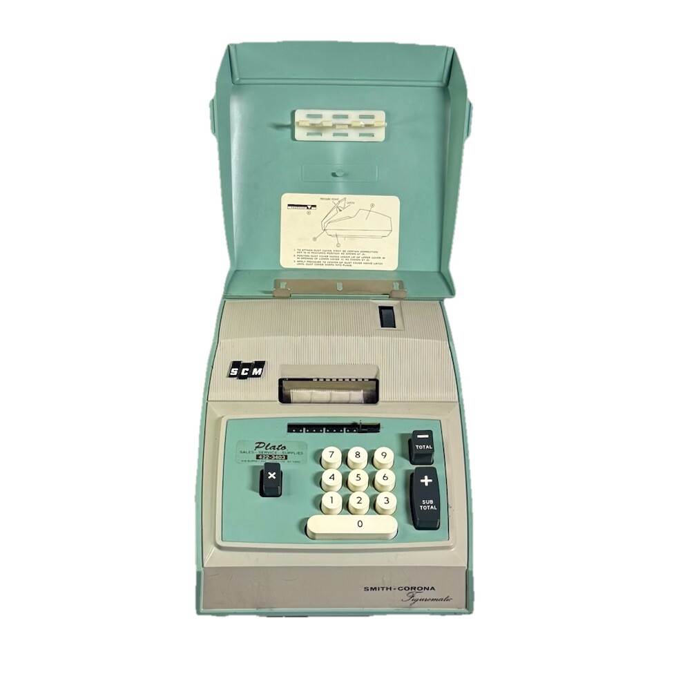 Smith Corona SCM 708 Figurematic Electric Adding Machine Original Box TESTED