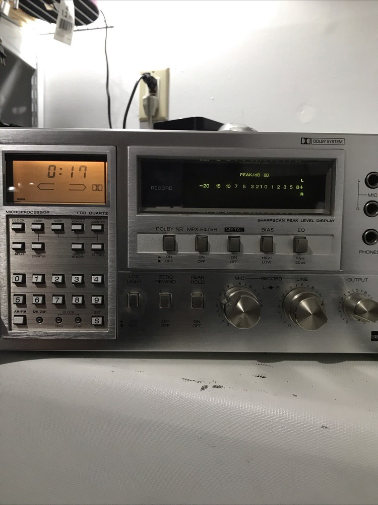 Vintage SHARP RT-4488 Computer Controlled Stereo Cassette Deck