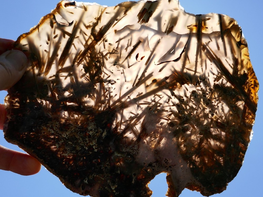 Turkish Stick Agate *Polished Slab 596grams - Pseudomorph Dendrites