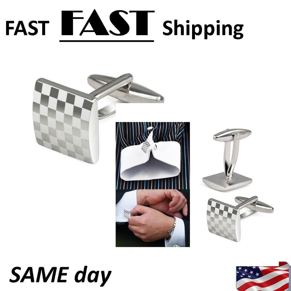 Mens Cufflinks Square