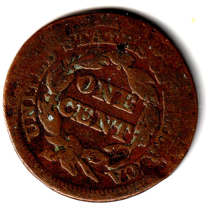 1846 Coronet Head Large Cent