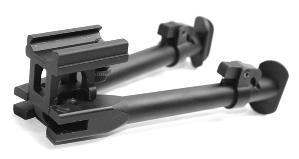 Tactical Support 6"inch Adjustable Rifle Clamp-on Bipod with Rail Mount Adapter
