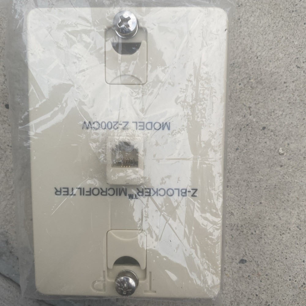 Excelsus Technologies Z-Blocker Microfilter Model Z-200CW DSL Filter New Sealed