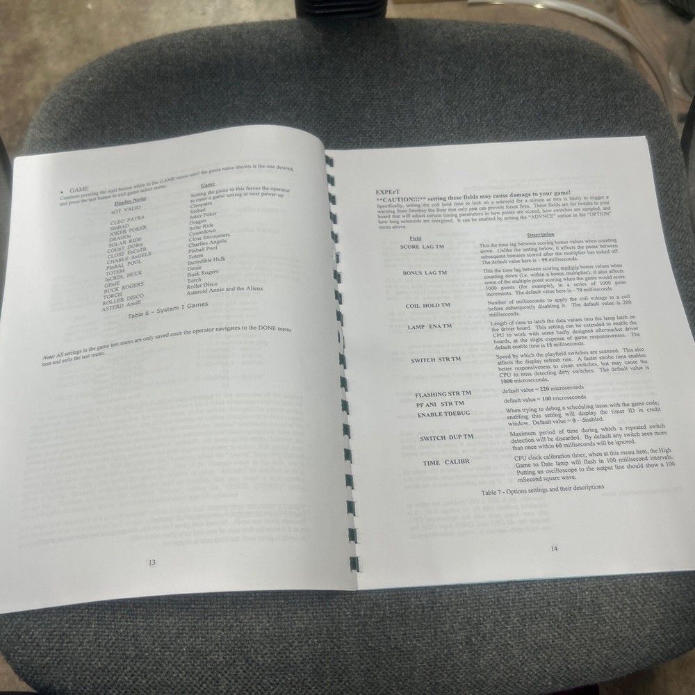 Ni-Wumpf SYSTEM 1 REPLACEMENT CPU Manual - good used original