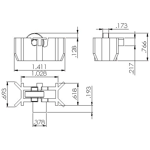 Set of 6 Window Sash Rollers 1161