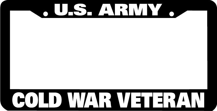 U.S. ARMY COLD WAR VETERAN  License Plate Frame