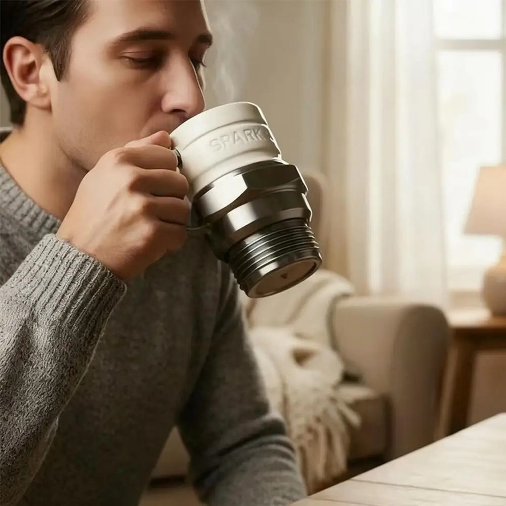 Spark Plug Coffee Mug Creative Engine Design Cup for Car Lovers