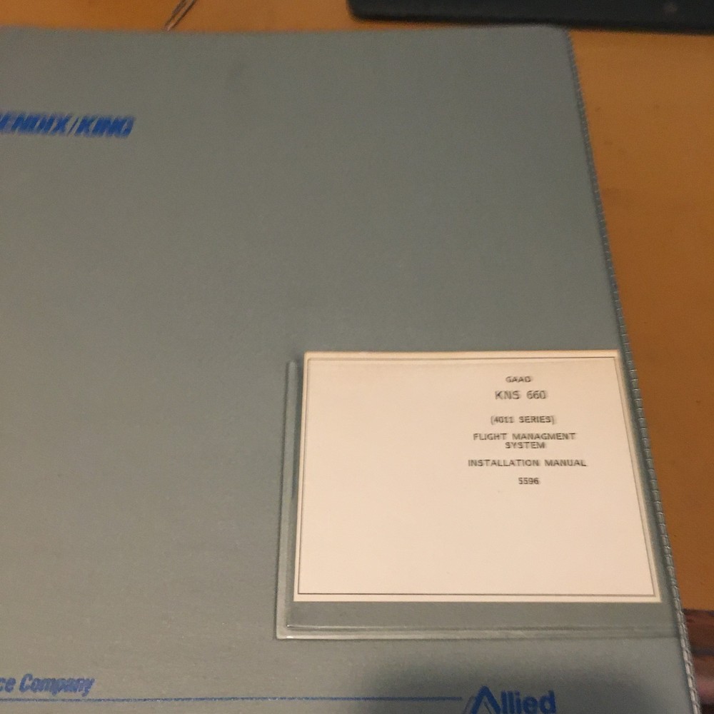 Bendix/King KNS-660 Flight Management System & Install Manual