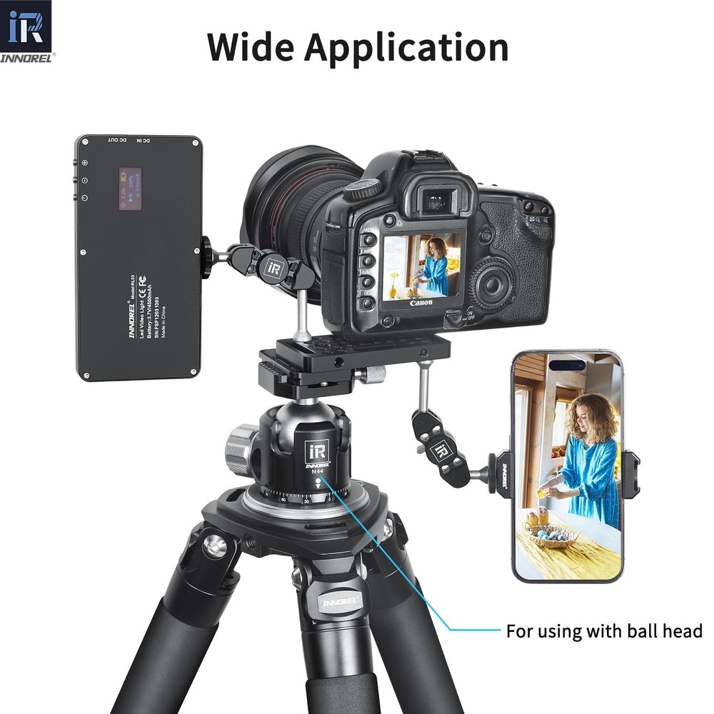CP1005 2 PCS Multi-Functional Cheese Plate 1/4 3/8 Thread For Camera 10x5