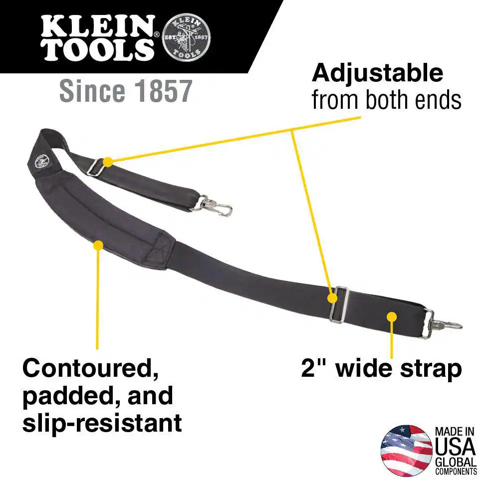 Black Padded Adjustable Shoulder Strap