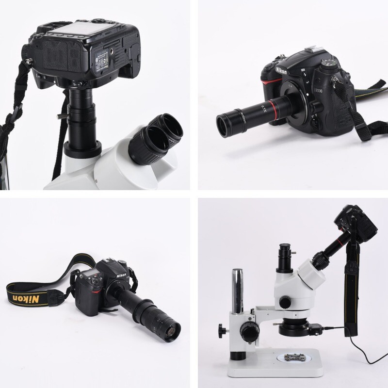 Biologic Microscope SLR Camera Adapter Nikon Canon SLR Bayonet to C Interface