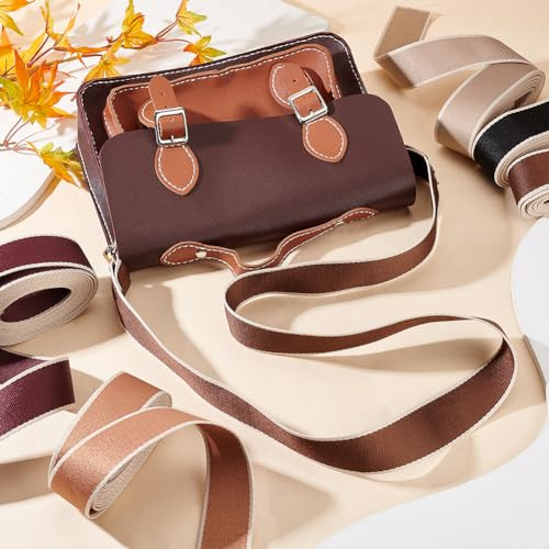 1-1/2 inch Heavy Polyester Webbing, 5 Colors Flat Bag Strapes Nylon Webbing