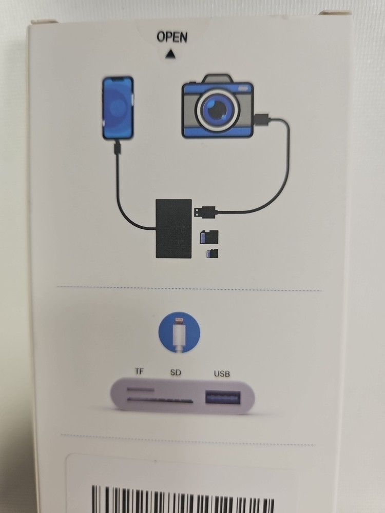 Lightning to SD Card Camera Reader Adapter MD822ZM/A for iPhone iPad