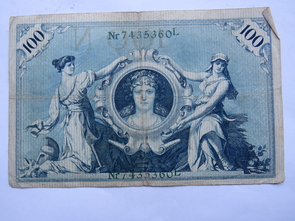 1908 Germany 100 Mark Banknote