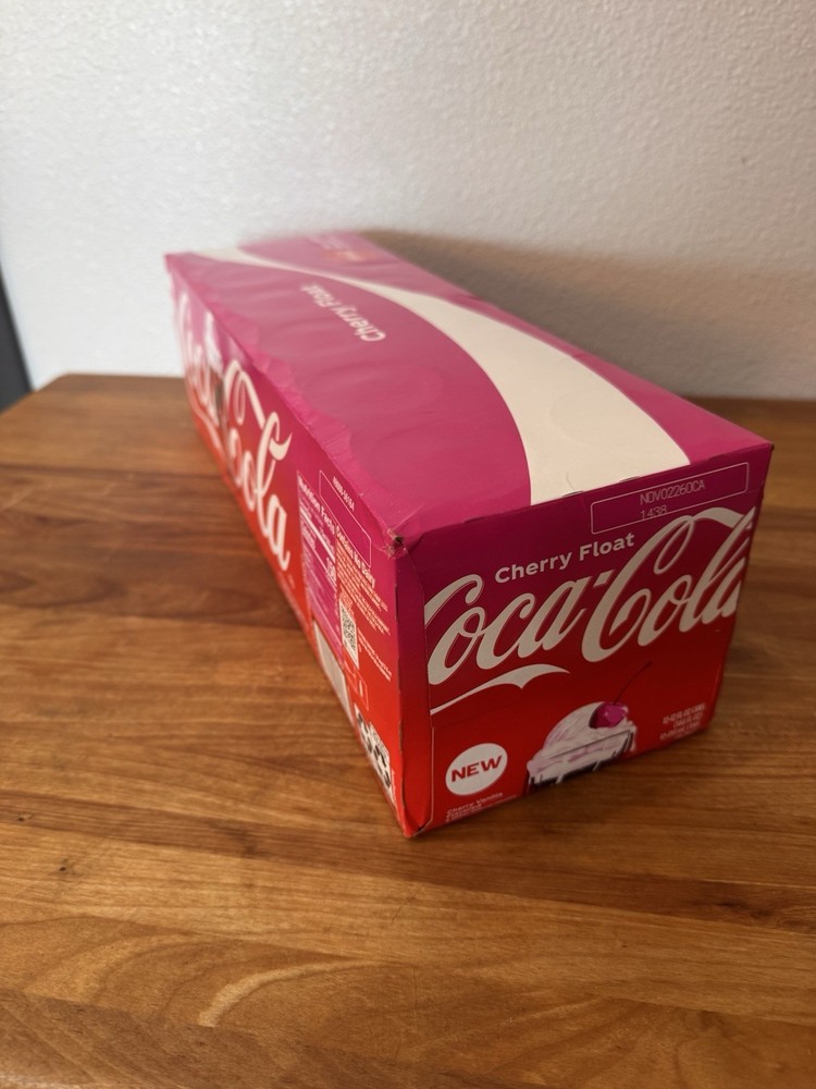 Coca-Cola CHERRY FLOAT 12 Pack 12oz Cans USA fridgepack Regular. New
