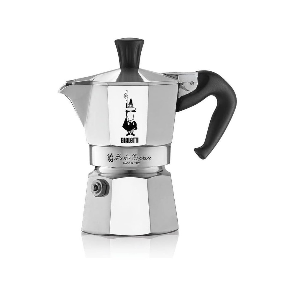 Moka Express Export Espresso Maker,90 ml, Silver