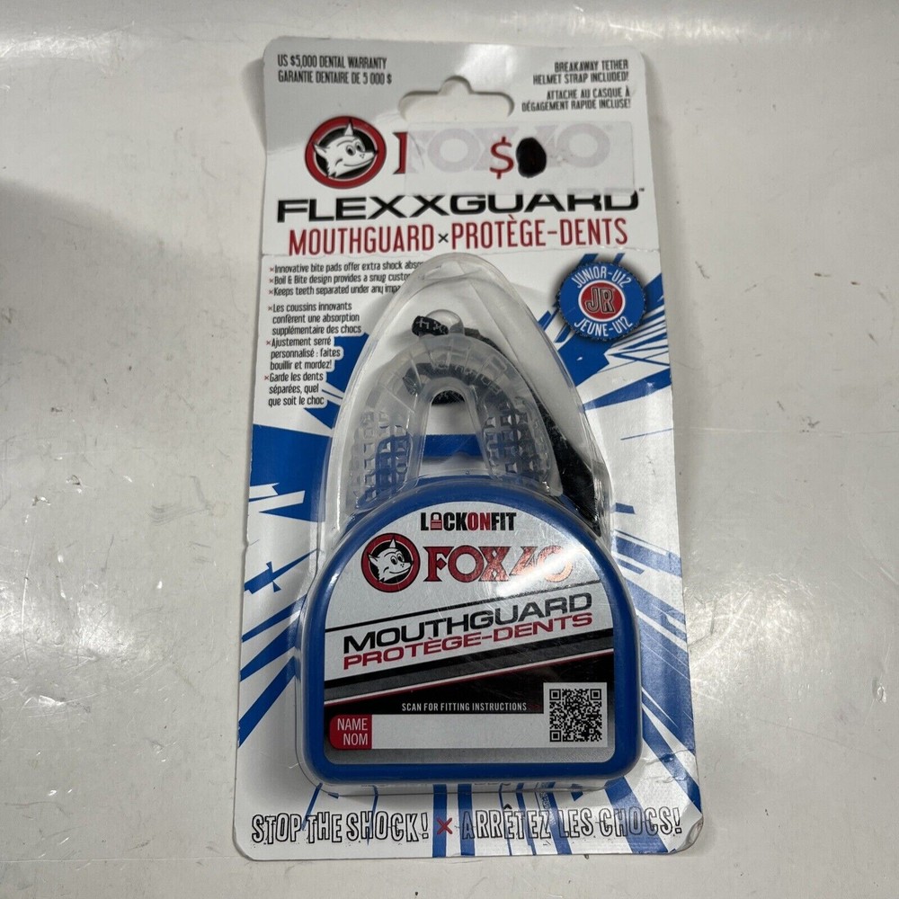Fox40 Flexxguard Mouth Guard Piece W/ Tether And Case Junior Size