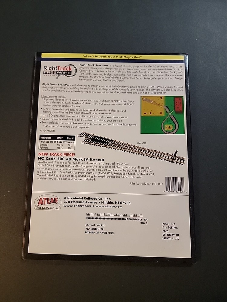 ATLAS Train Catalogs 2008 in Excellent Condition