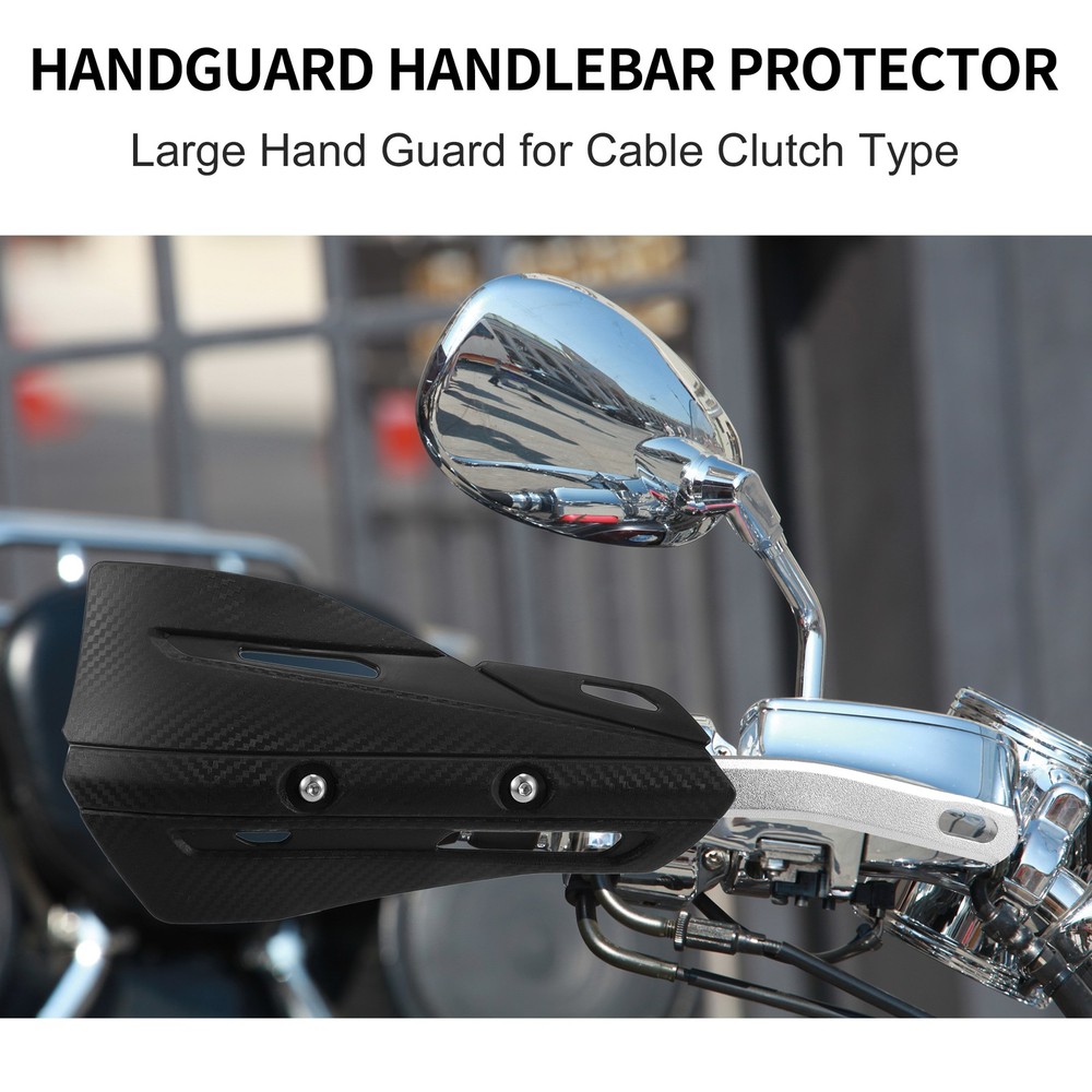 1 Set Black Off Road Motorcycle Alloy Handlebar Plastic Handguards