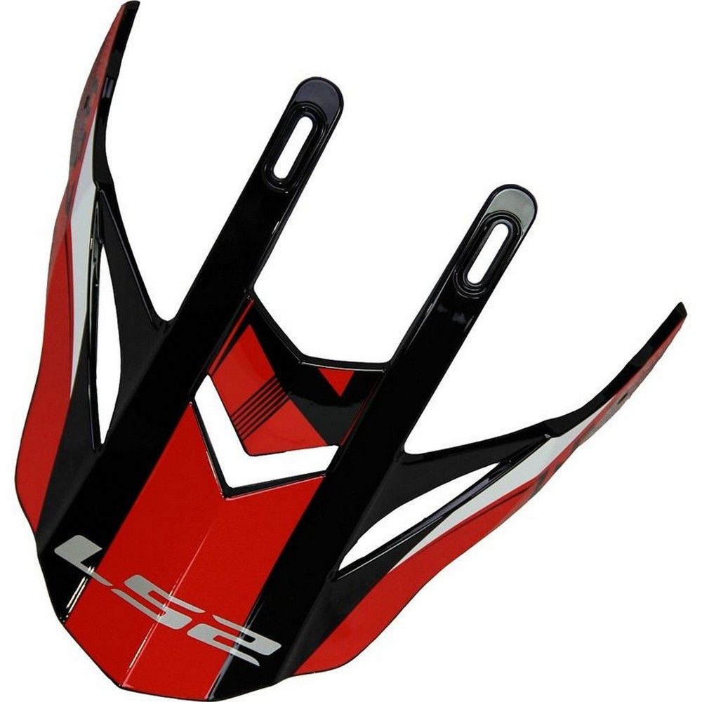 LS2 Fast/Fast Mini Helmet Replacement Visor Peak Race Red