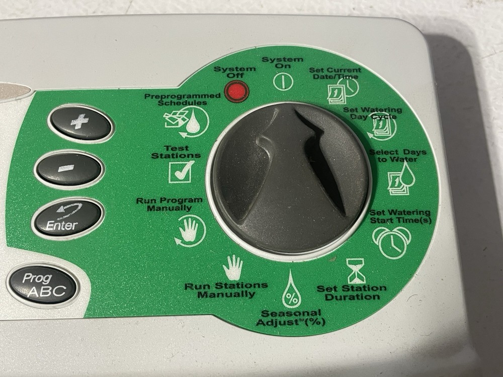 Rain Bird Automatic Sprinkler Timer 4 Zone 3 Programs ISM-4 Used