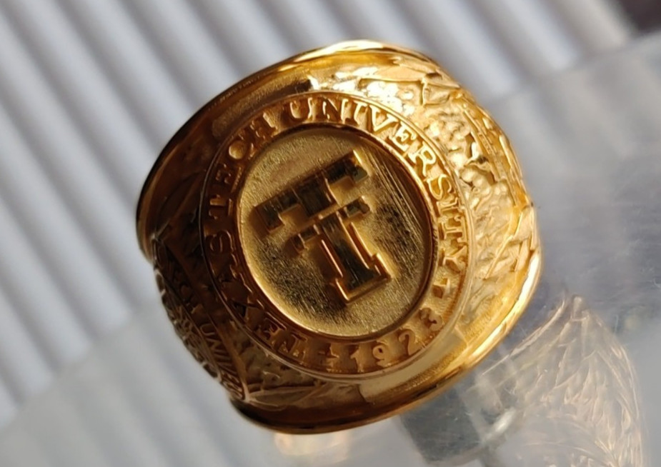 Texas Tech University Ring, Graduation Ring For Students, Men's Signet Ring