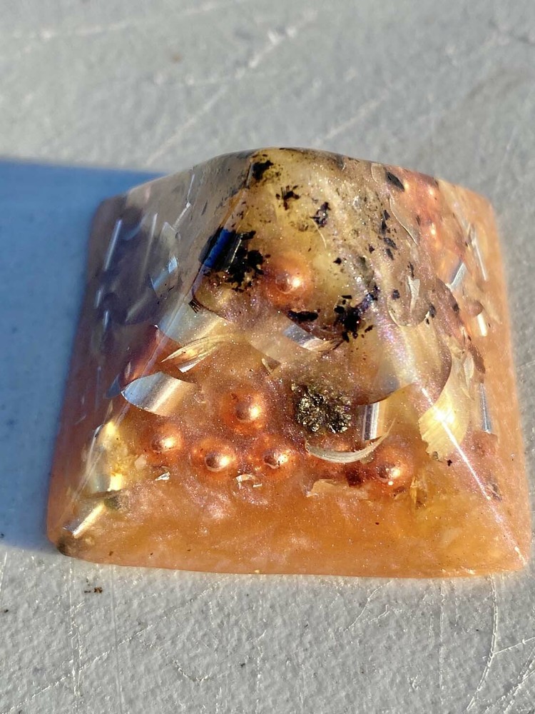 Flamingo Pink Small Pyramids Positive Orgone