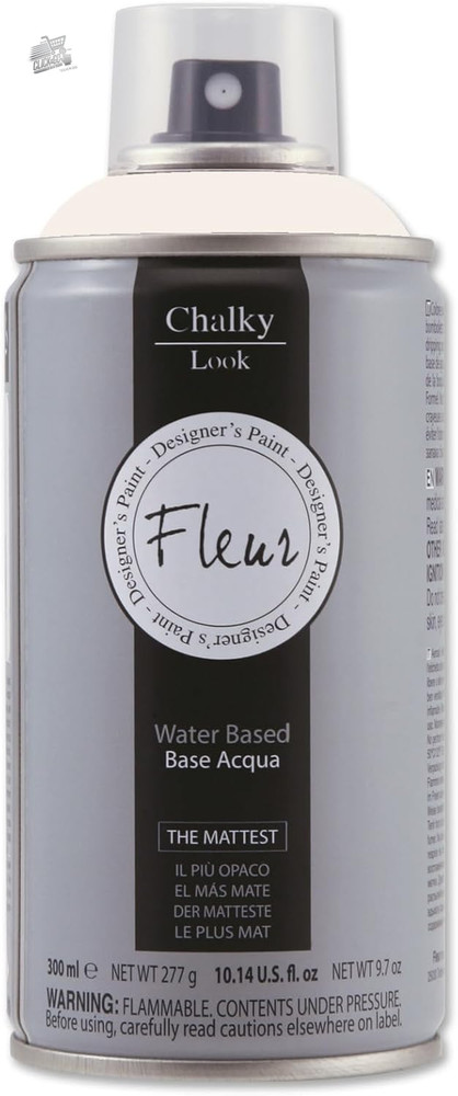 FLEUR Chalk Paint Spray, Extra Matte, Odorless Water, Multisuper