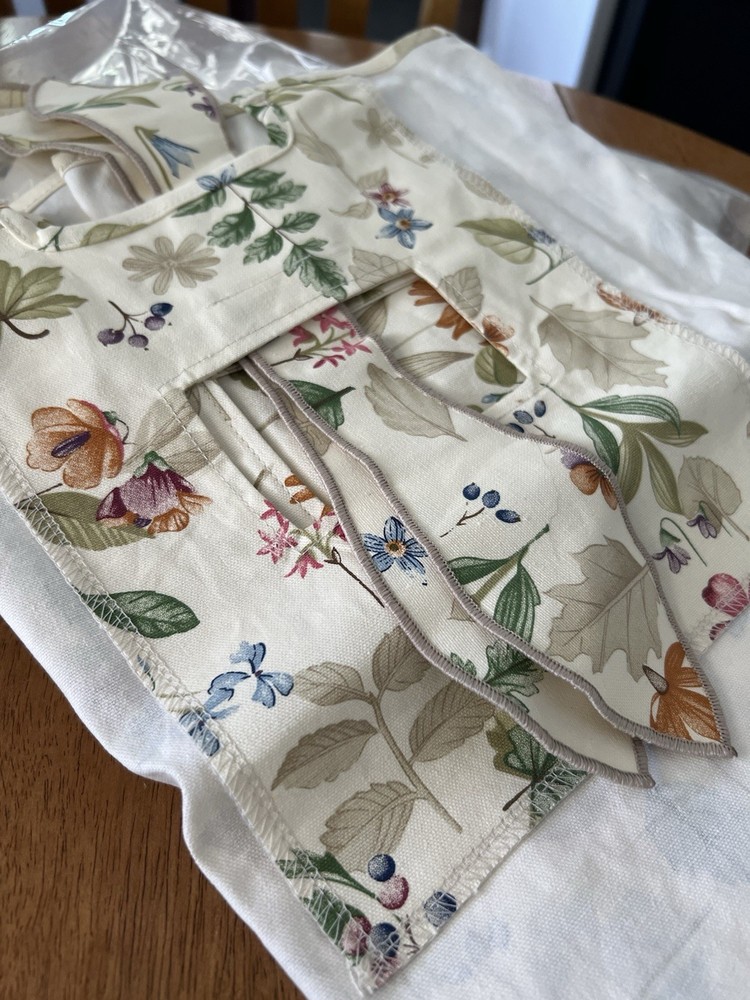 Longaberger Large Laundry Hamper Liner Botanical Fields #2275635