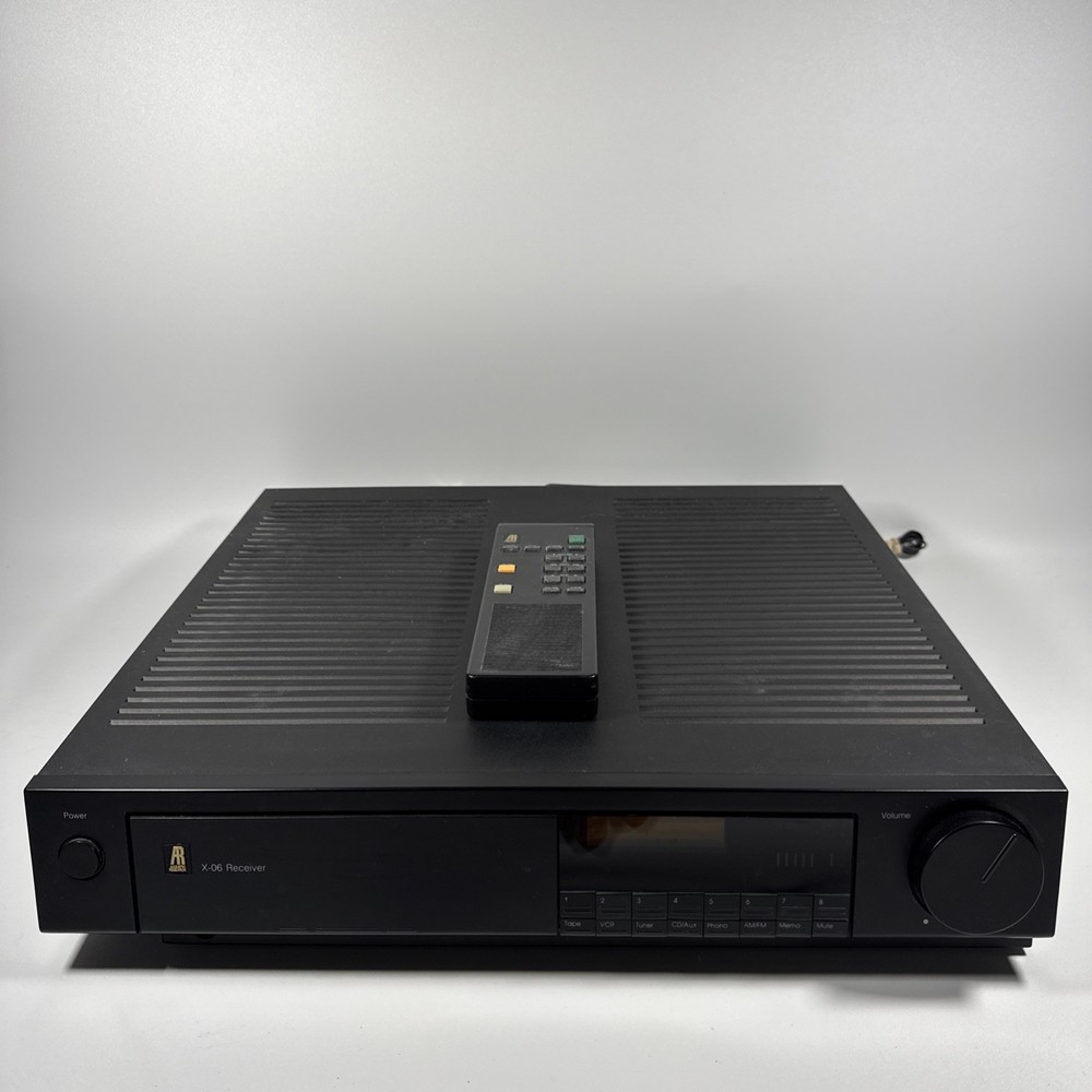 Acoustic Research X-06 Stereo Receiver Tested & Working Includes Control