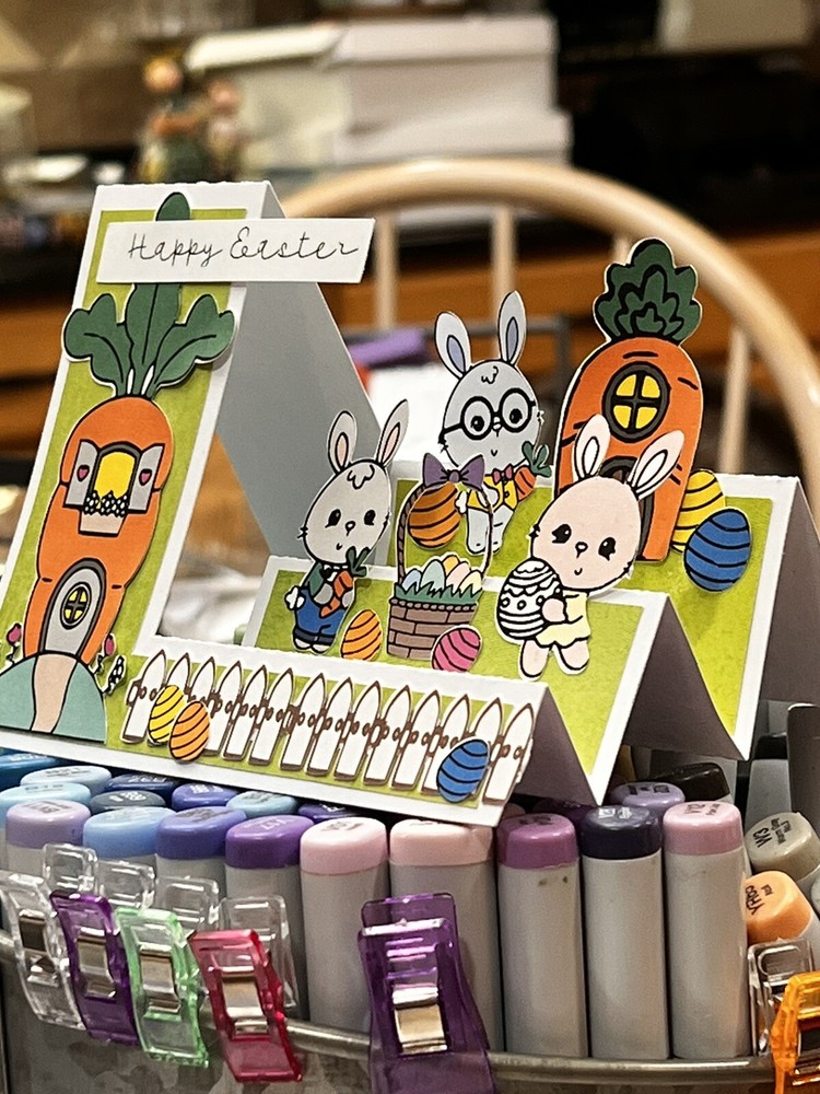 Stampin Up Card Kit Easter Bunny Carrots Eggs