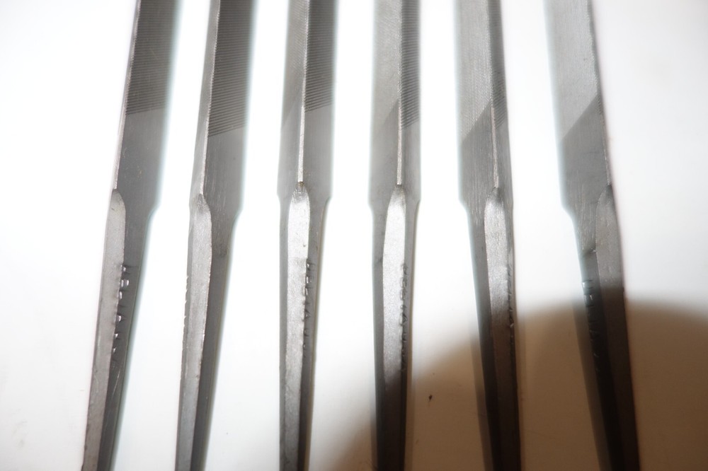 1 Vintage Delta Clemson Bros Triangular Hand File 7" - Made in USA