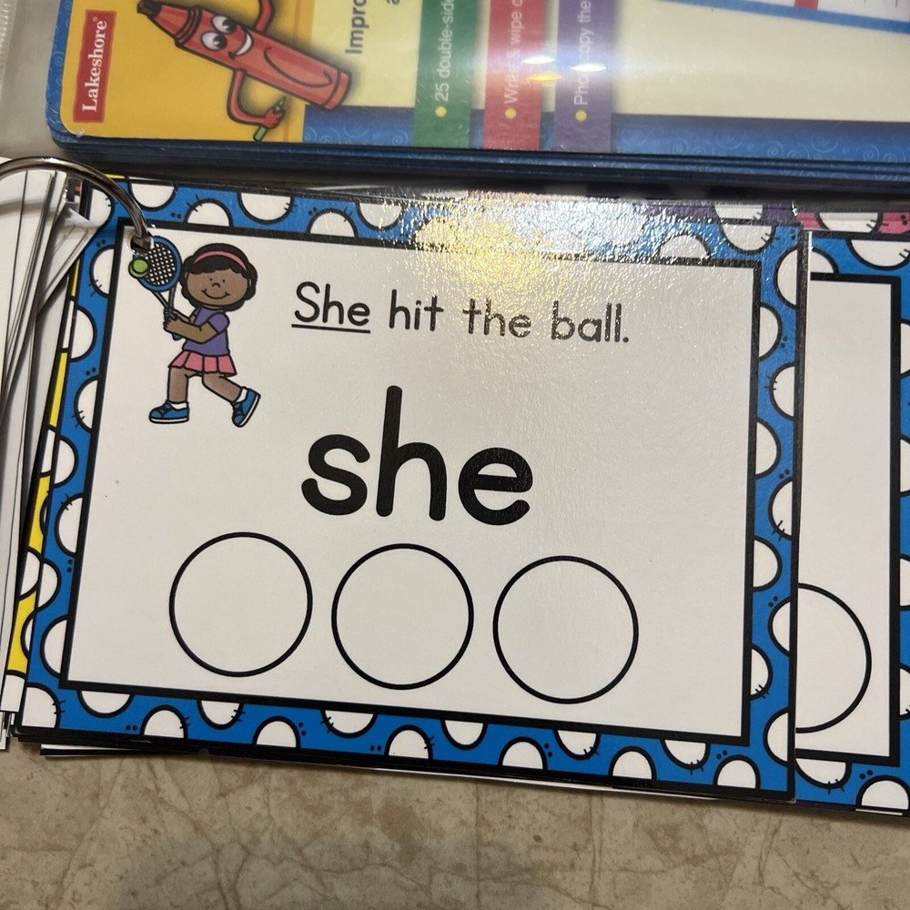 Lakeshore Write & Wipe Sight-Words Practice Cards