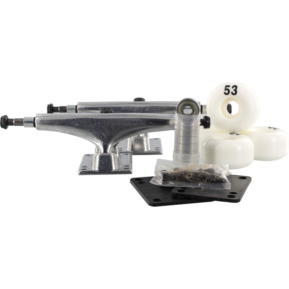 Essentials Component Pack 5.25 Raw with 53mm White Wheels