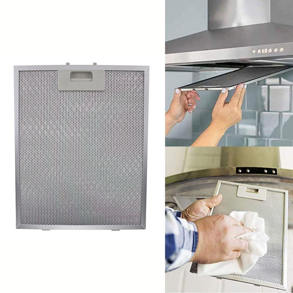 Maintain Cleanliness and Functionality with Silver Hood Filter 340x270x9mm