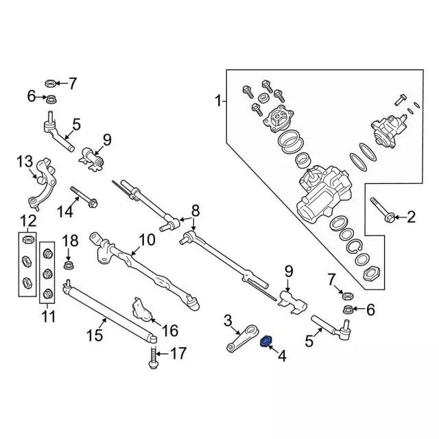 Genuine Pitman Arm Nut W709296-S441