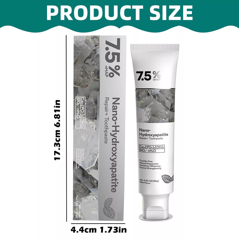7.5% Hap Nano-Hydroxyapatite Toothpaste Remove Deep Clean For Sensitive Teeth