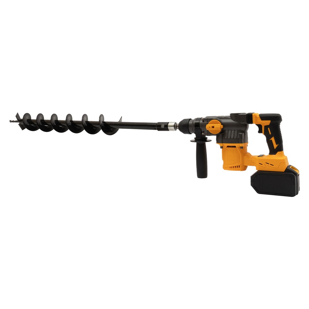 21V SDS Plus Post Hole Digger Cordless Earth Auger Rotary Hammer Drill 80cm Bit