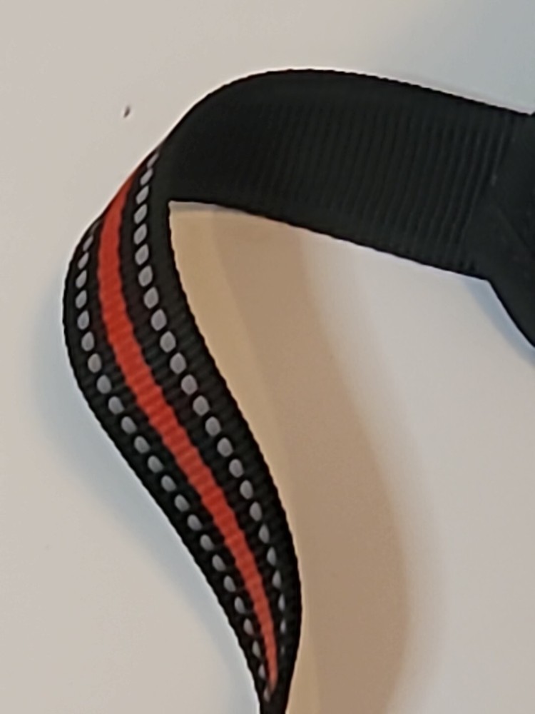 tobeDRI No Pull Dog Harness Reflective Oxford w/5ft Leash MEDIUM Black/Red