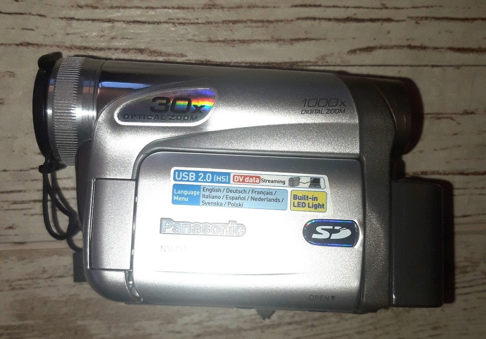 PANASONIC NV-GS35EG-S CAMCORDER + CASE + REMOTE CONTROL + ADAPTER