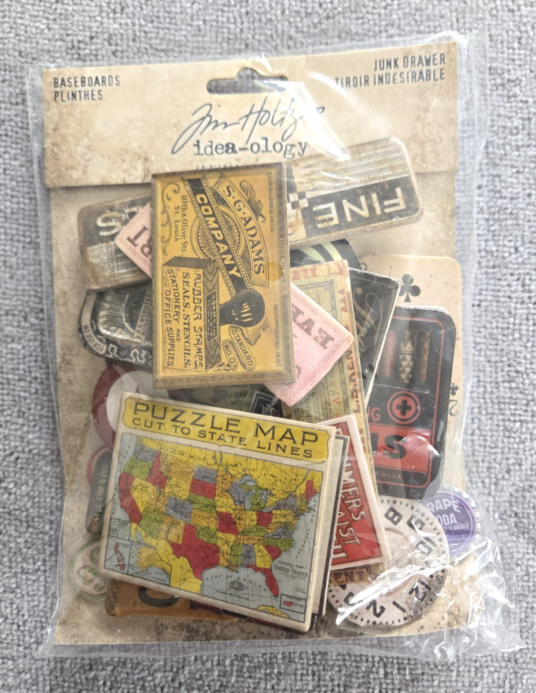 Tim Holtz BASEBOARD  Junk Drawer  Idea-ology