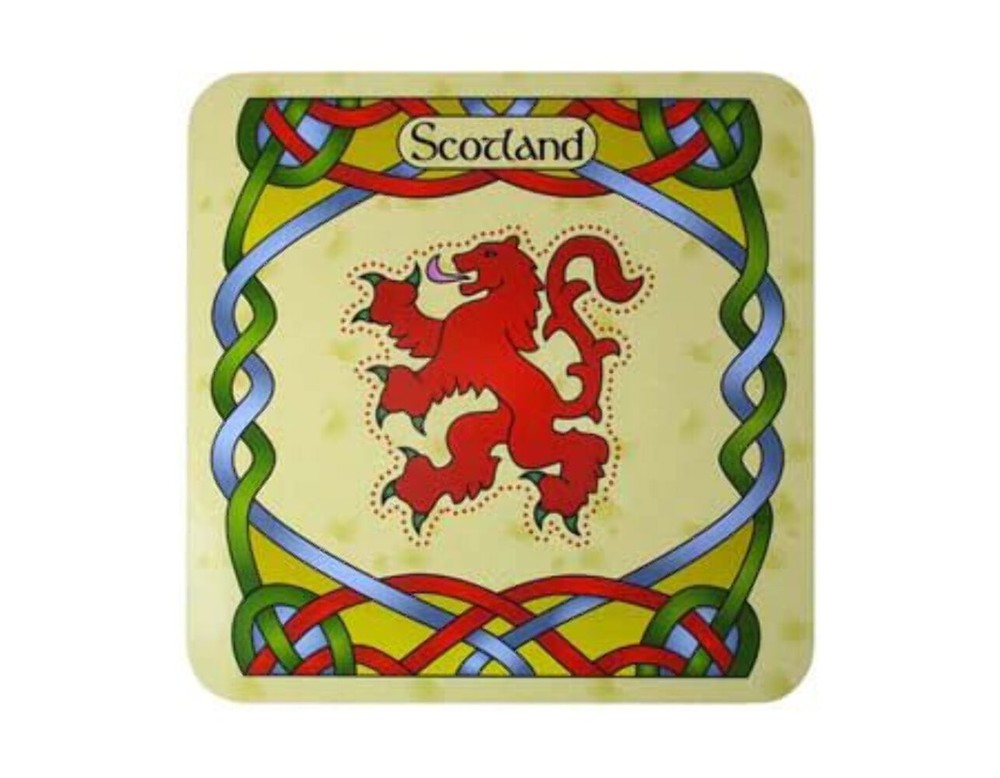 Lion Rampant Coaster- Scottish Weave