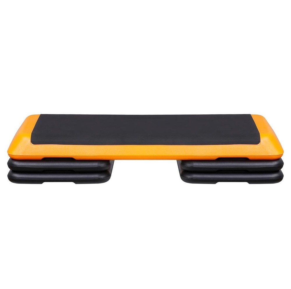 43'' Exercise Aerobic Step Platform Adjustable Workout Step with 4 Stackable Ris