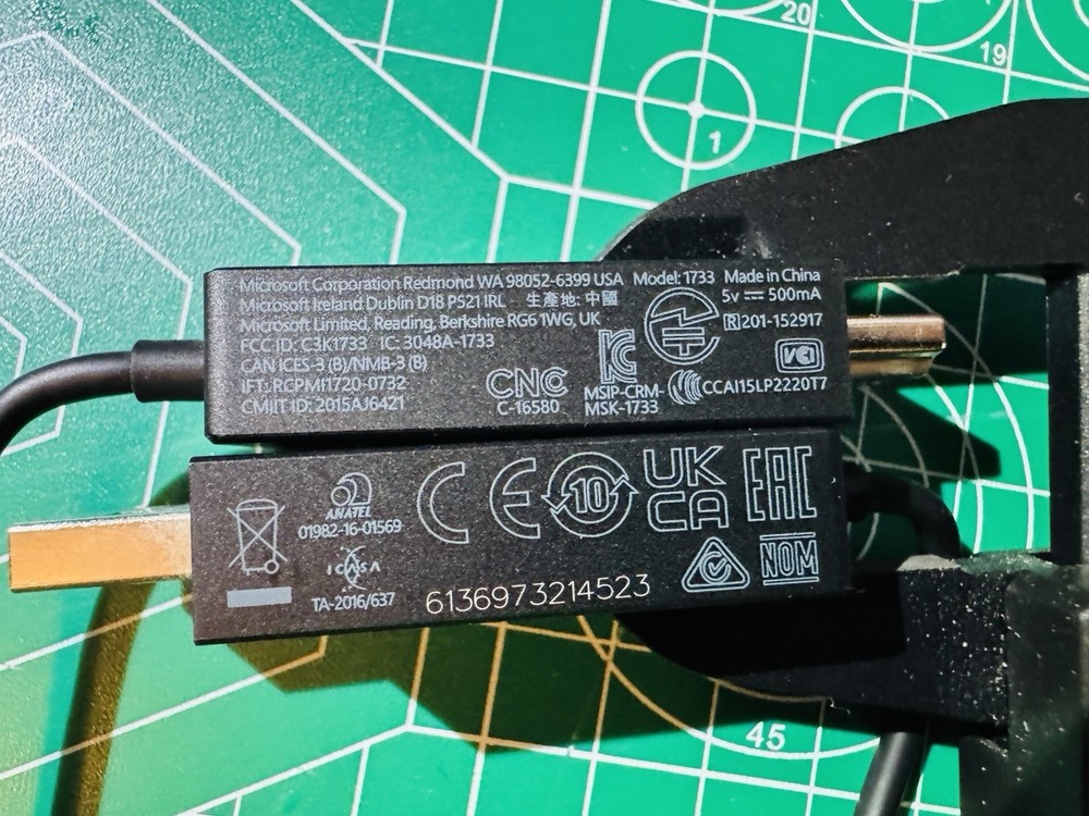 Microsoft P3Q-00001 Wireless Display Adapter Tested And Working Model 1733