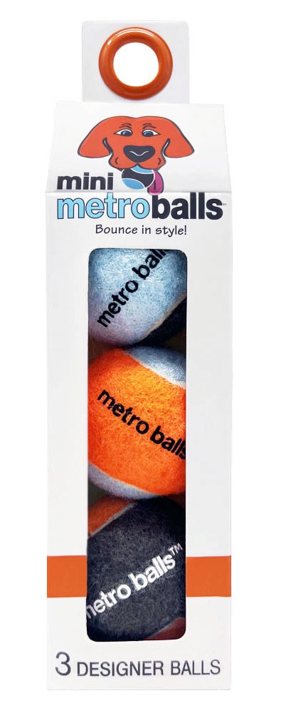 Mini Metro Balls, 3 pk Colors: Orange