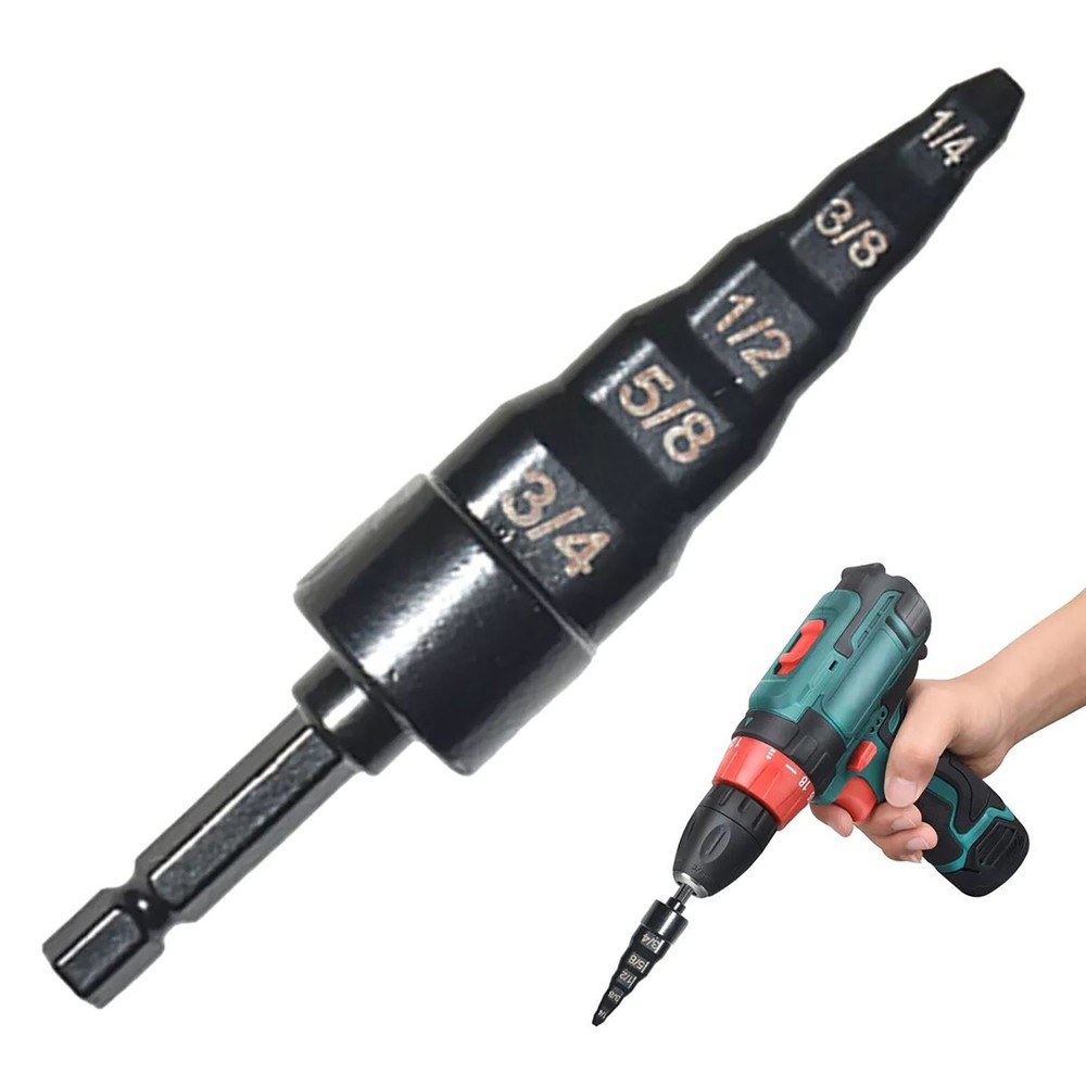Air Conditioner Copper Pipe Tube Expander Swaging Tool Kit Drill Bit Flaring