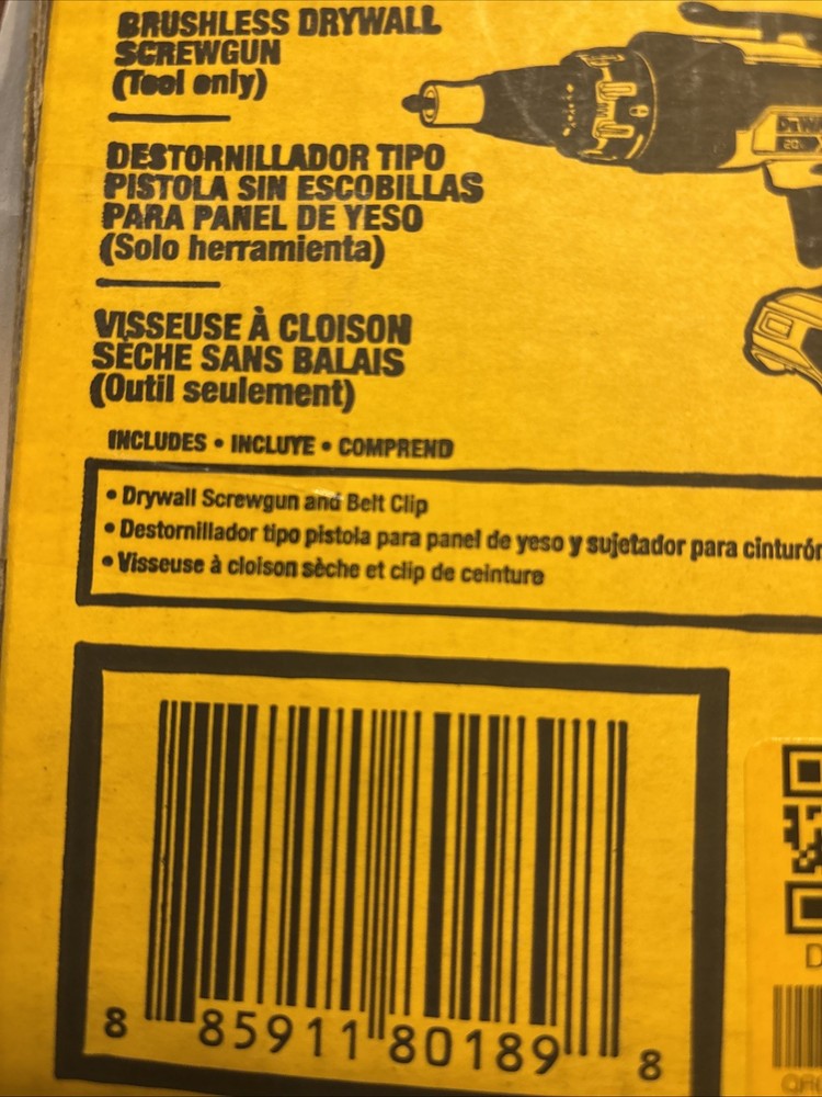 DEWALT DCF630B 20V XR Drywall Screwgun (Tool Only)